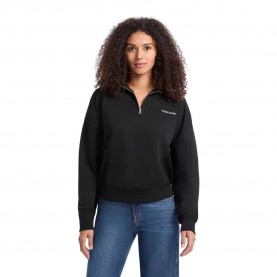 блуза,дамски,блузи,guess,jeans,dark,half,zip,sweatshirt,jet,black,a996,(black)