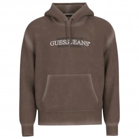 Суичър Guess jeans Reg America Trad hoodie - Dark Luxe Brown Mult суичър,мъжки,пуловери,guess,jeans,reg,america,trad,hoodie,dark,luxe,brown,mult