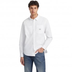 риза,с,дълъг,ръкав,мъжки,ризи,guess,jeans,reg,pockets,long,sleeve,shirt,pure,white,(white)