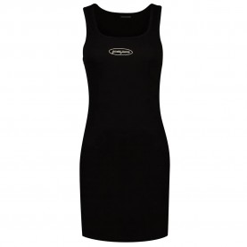 дънки,дамски,поли,и,рокли,guess,jeans,slim,rib,embro,sleeveless,dress,jet,black,a996,(black)