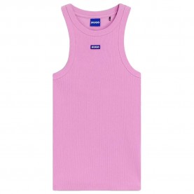 тениска,дамски,тениски,hugo,easy,10257055,blue,sleeveless,t,shirt,pink,(light,pastel,pink)