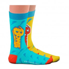 чорапи,мъжки,чорапи,sock,affairs,david,bowie,lightning,long,socks,2,pairs,yellow,blue,(multicolor)