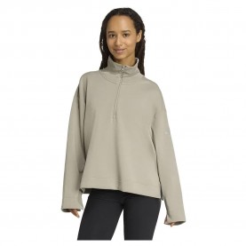 блуза,дамски,блузи,adidas,all,szn,soft,lux,half,zip,sweatshirt,silver,pebble