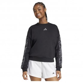 блуза,дамски,блузи,adidas,animal,print,3,stripes,french,terry,sweatshirt,black,multicolor,(black)