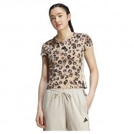 тениска,дамски,тениски,adidas,animal,print,3,stripes,short,sleeve,t,shirt,brown,(multicolor,warm,sandstone)