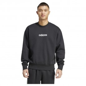 поларена,блуза,мъжки,пуловери,adidas,essentials,linear,fleece,sweatshirt,black,white,(black)