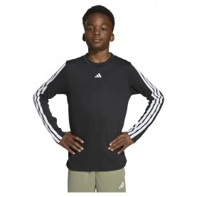 тениска,детски,тениски,adidas,train,essentials,long,sleeve,t,shirt,black,white,(black)