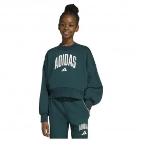 блуза,детски,блузи,adidas,seasonals,essentials,collegiate,typography,crewneck,sweatshirt,aurora,ivy,white,(green)