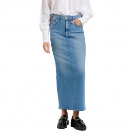 пола,дамски,поли,и,рокли,lee,back,slit,long,skirt,violet,bloom,(blue)