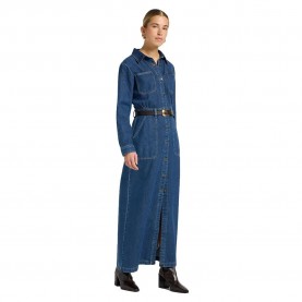рокля,дамски,поли,и,рокли,lee,denim,utility,long,dress,time,of,our,life,(blue)