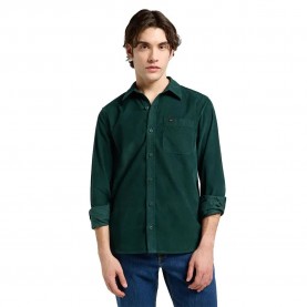 риза,с,дълъг,ръкав,мъжки,ризи,lee,leesure,long,sleeve,shirt,jade,forest,(green)