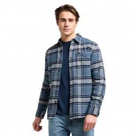 Риза с дълъг ръкав Lee Mercantile long sleeve shirt - Blue (Vintage Blue Plaid) риза,с,дълъг,ръкав,дамски,ризи,мъжки,ризи,lee,mercantile,long,sleeve,shirt,blue,(vintage,blue,plaid)