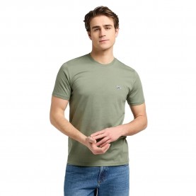 тениска,мъжки,тениски,lee,patch,logo,short,sleeve,t,shirt,olive,stone,(green)