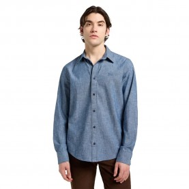 риза,с,дълъг,ръкав,мъжки,ризи,lee,patch,long,sleeve,shirt,rinse,(blue)