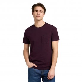 тениска,мъжки,тениски,lee,ultimate,pocket,short,sleeve,t,shirt,deep,wine,(purple)