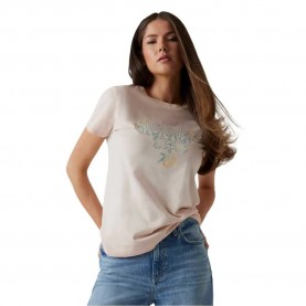 тениска,дамски,тениски,guess,w5gi23k9rm1,short,sleeve,t,shirt,pink,pearl,multi,(beige)