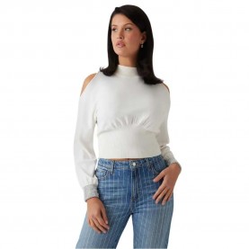 блуза,дамски,пуловери,дамски,плетени,дрехи,guess,w5rr02z2zk2,sweater,white,(dove,white)