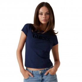 тениска,дамски,тениски,guess,w5gi42j1314,short,sleeve,t,shirt,blackened,blue,(blue)