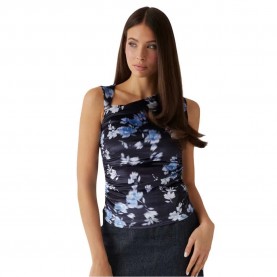 тениска,дамски,тениски,guess,w5rp06kcn22,sleeveless,t,shirt,dizzy,bluebells,prin,(blue)