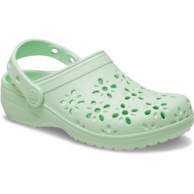 детски,сандали,и,чехли,crocs,classic,floral,cut,out,clogs,green,(jade,tint)