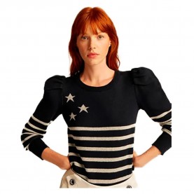 блуза,дамски,пуловери,дамски,плетени,дрехи,&,me,page,sweater,blue,(navy,blue)