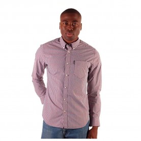 риза,с,дълъг,ръкав,мъжки,ризи,ben,sherman,signature,gingham,long,sleeve,shirt,pink,(garnet)
