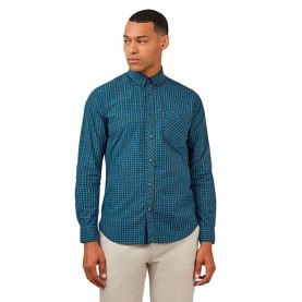 карирана,риза,мъжки,ризи,ben,sherman,signature,house,check,long,sleeve,shirt,blue,(blue)