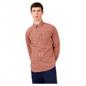 карирана,риза,мъжки,ризи,ben,sherman,signature,house,check,long,sleeve,shirt,orange