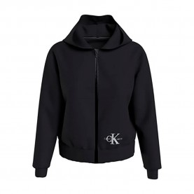 блуза,дамски,блузи,calvin,klein,j20j219751,full,zip,sweatshirt,black