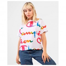 тениска,дамски,тениски,champion,114994,short,sleeve,t,shirt,white,(multicolor)