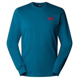 Тениска The north face RedBox NSE long sleeve T-shirt - Blue (Mineral Ink / TNF Red) тениска,мъжки,тениски,дамски,тениски,the,north,face,redbox,nse,long,sleeve,t,shirt,blue,(mineral,ink,tnf,red)
