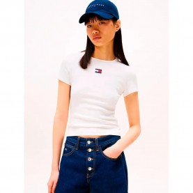 тениска,дамски,тениски,tommy,hilfiger,dw0dw17881,short,sleeve,t,shirt,white