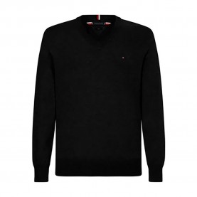 блуза,мъжки,пуловери,tommy,hilfiger,mw0mw22349,v,neck,sweater,black
