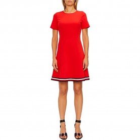 рокля,дамски,поли,и,рокли,tommy,hilfiger,ww0ww27563,short,sleeve,short,dress,red