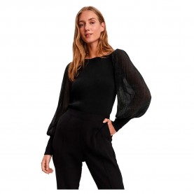 блуза,дамски,пуловери,дамски,плетени,дрехи,vero,moda,karolina,sweater,black,(black)