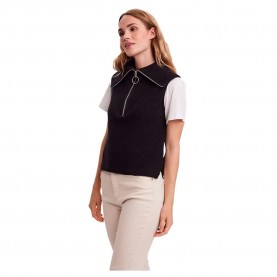 потник,дамски,пуловери,дамски,плетени,дрехи,vero,moda,myrna,knitted,vest,black,(black)