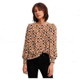 дамски,блузи,дамски,ризи,vero,moda,ulja,long,sleeve,blouse,brown,(brown)