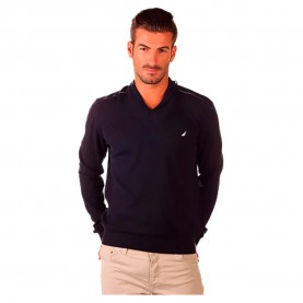 блуза,мъжки,пуловери,nautica,n31amswe412n,v,neck,sweater,black,(garnet,01)