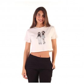 фланелка,с,къс,ръкав,дамски,топове,kendall,&,kylie,kkw344202,short,sleeve,top,white,(white)