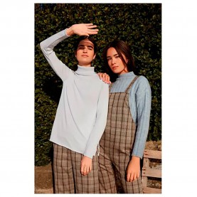 блуза,дамски,пуловери,дамски,плетени,дрехи,mus&bombon,ilmenita,high,neck,sweater,blue