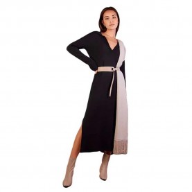 рокля,дамски,поли,и,рокли,mus&bombon,berau,long,sleeve,long,dress,black