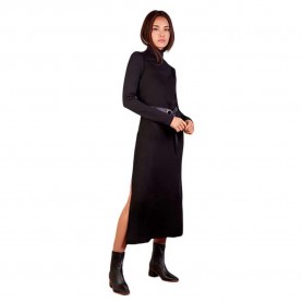 рокля,дамски,поли,и,рокли,mus&bombon,varis,long,sleeve,long,dress,black,(black)