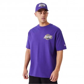 тениска,мъжки,тениски,new,era,large,team,logo,los,angeles,lakers,short,sleeve,t,shirt,purple,(purple)