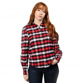 риза,с,дълъг,ръкав,дамски,блузи,дамски,ризи,woolrich,classic,buffalo,long,sleeve,shirt,red,(red,black)