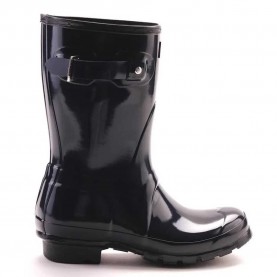 обувки,дамски,боти,дамски,високи,обувки,за,ходене,hunter,original,short,gloss,rain,boots,navy,blue,(black)