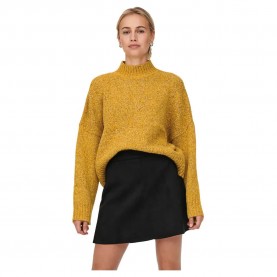 блуза,дамски,пуловери,дамски,плетени,дрехи,only,15206676,high,neck,sweater,yellow,(yellow)