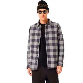 риза,с,дълъг,ръкав,дамски,ризи,мъжки,ризи,oakley,bear,cozy,flannel,long,sleeve,shirt,grey,(graphite,cement)