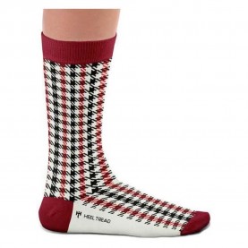 чорапи,мъжки,чорапи,heel,tread,pepita,socks,black,red,(white)