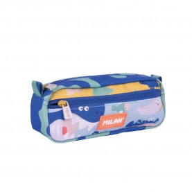 канцеларски,принадлежности,milan,2,zipped,rectangular,odyssey,special,series,pencil,case,blue,(blue)