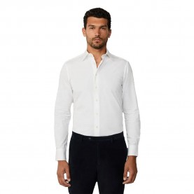 Риза с дълъг ръкав Hackett City Eoe Texture long sleeve shirt - White риза,с,дълъг,ръкав,мъжки,ризи,hackett,city,eoe,texture,long,sleeve,shirt,white